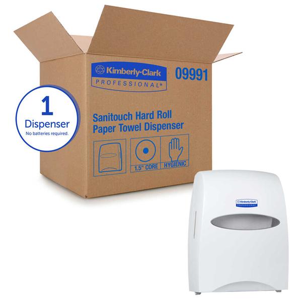 Towel Dispenser Sanitouch White 1/Ca